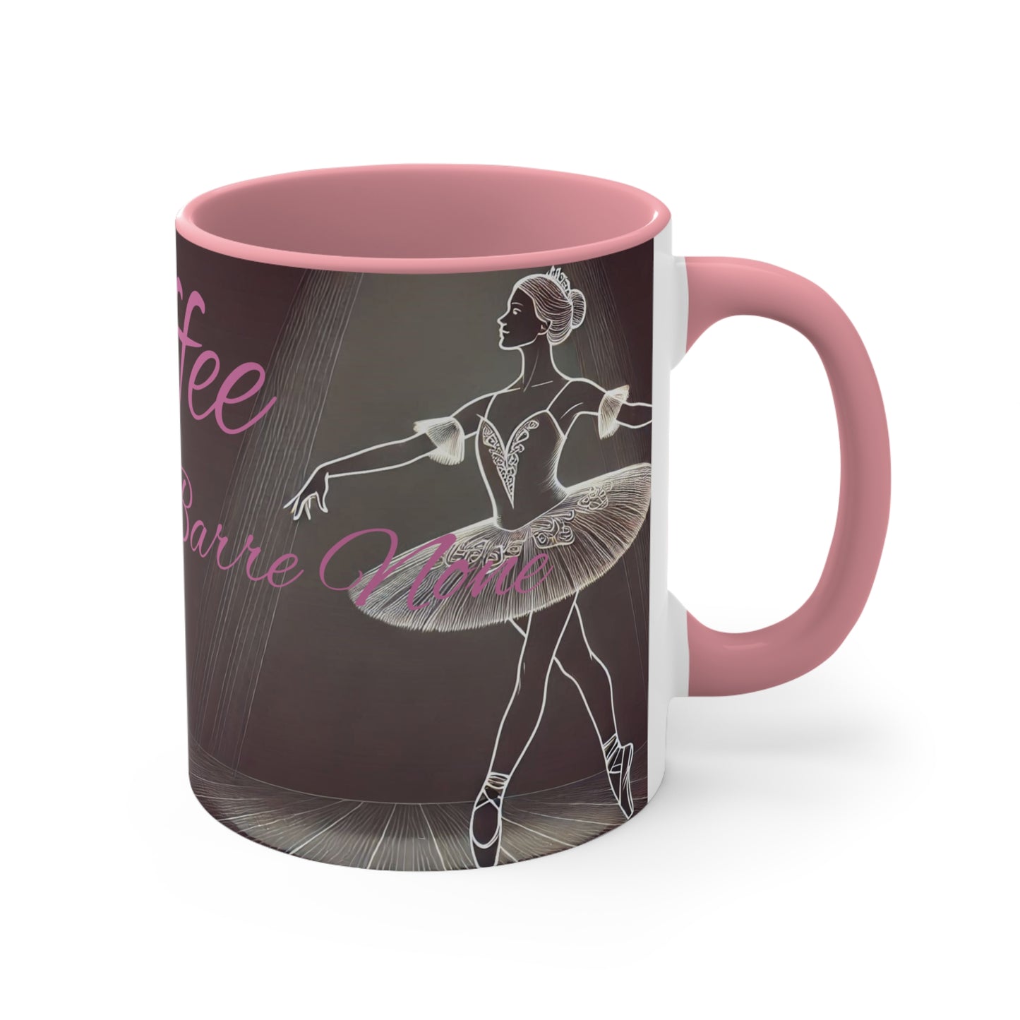 "At The Barre" (Pink) Mugs, 11oz