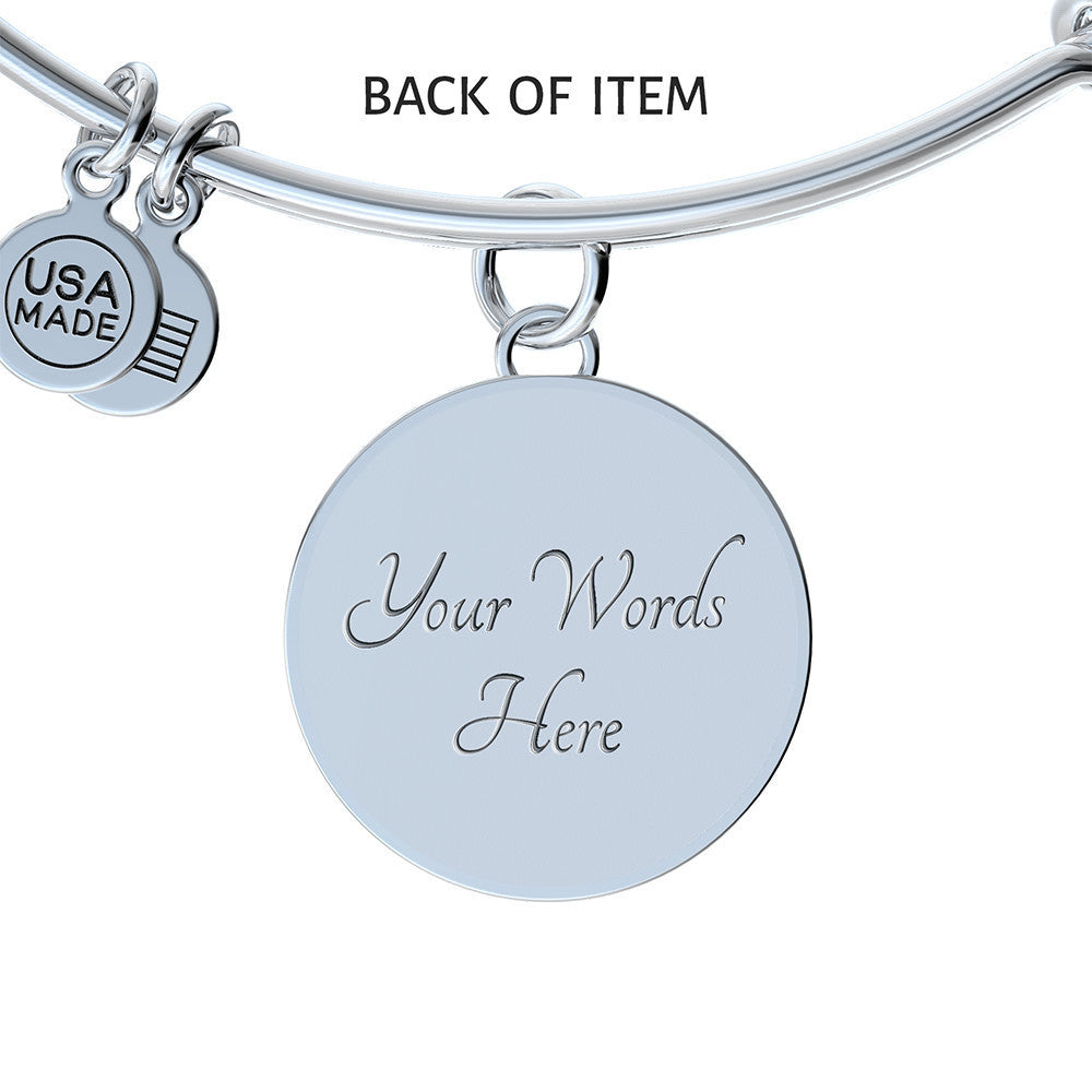 A bangle to dangle from your cheerleaders wrist.