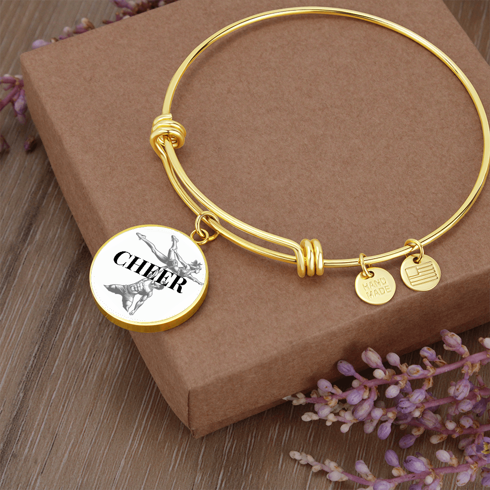 A bangle to dangle from your cheerleaders wrist.