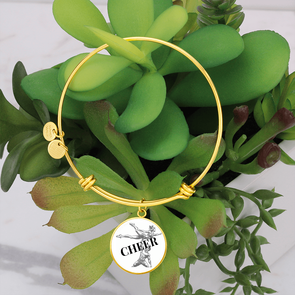 A bangle to dangle from your cheerleaders wrist.