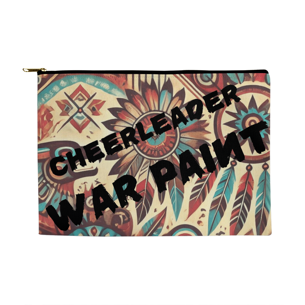 A pouch for a cheerleaders war paint (Leave it on the Mat)