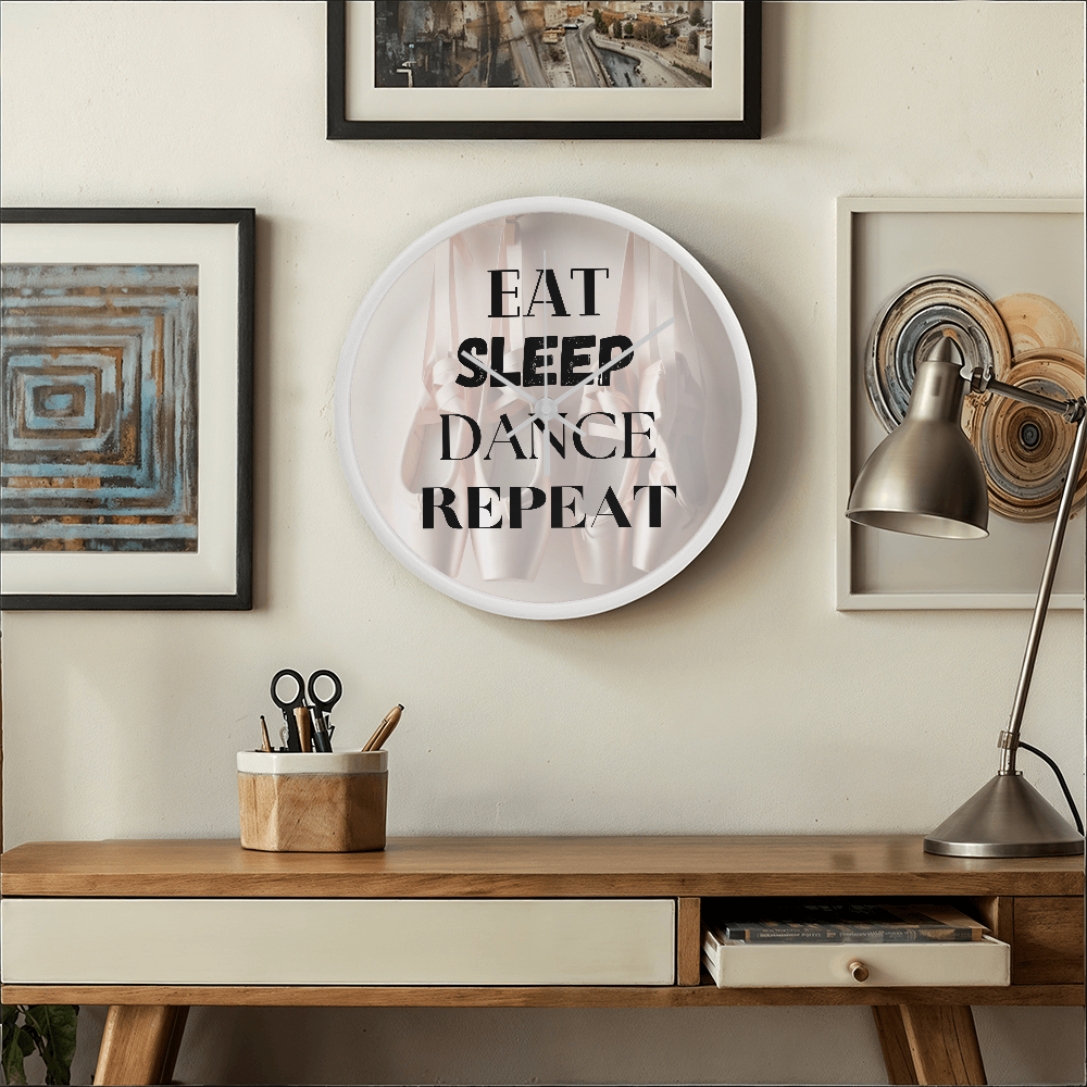 Time to practice with this contemorary wall clock