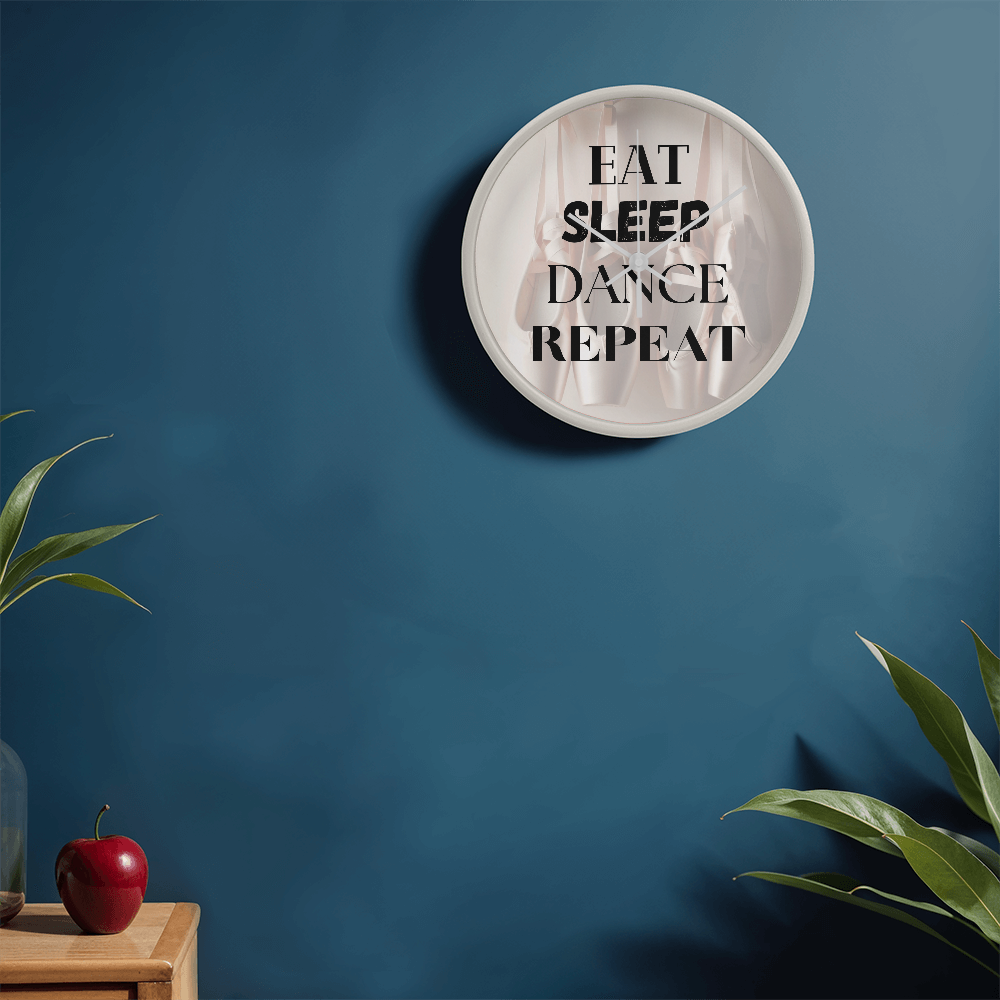 Time to practice with this contemorary wall clock