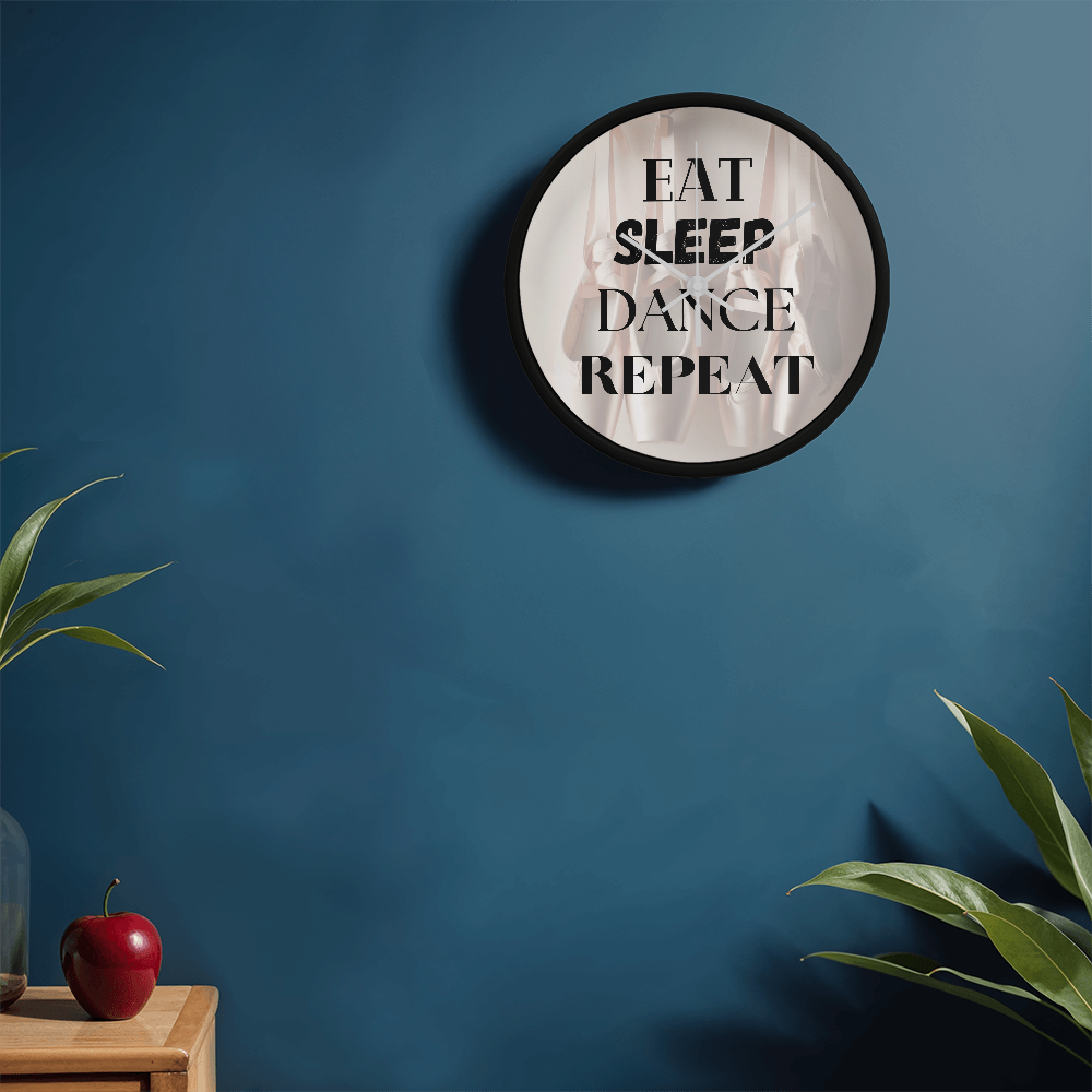 Time to practice with this contemorary wall clock