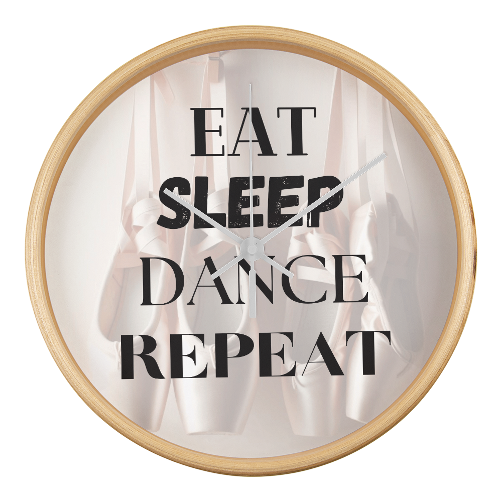 Time to practice with this contemorary wall clock