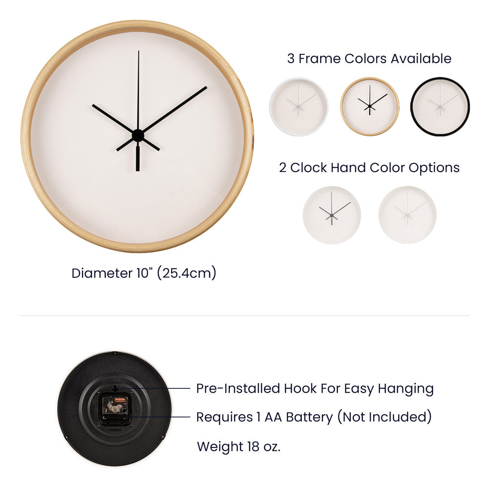Time to practice with this contemorary wall clock