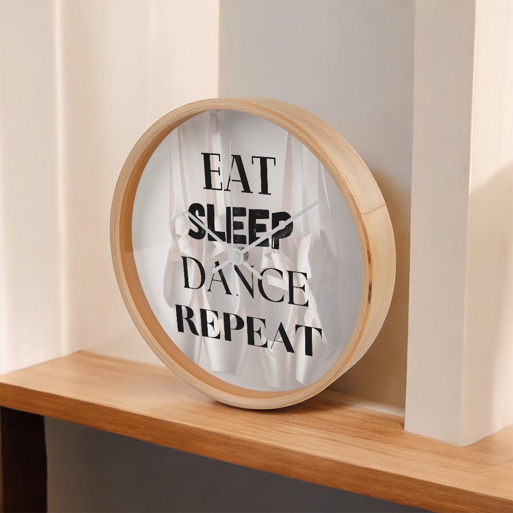Time to practice with this contemorary wall clock