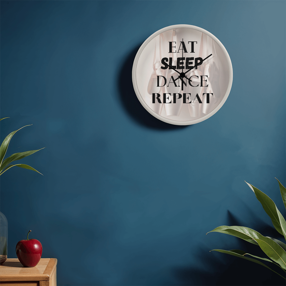 Time to practice with this contemorary wall clock
