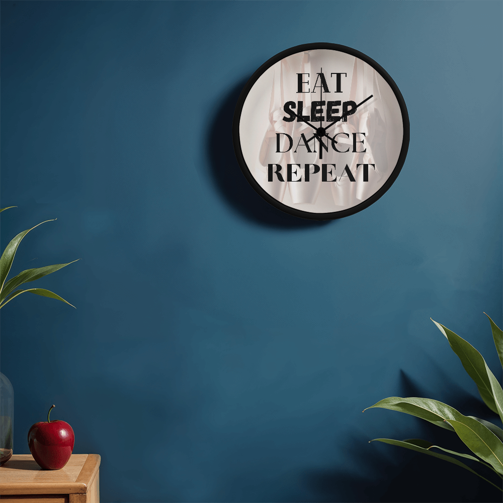 Time to practice with this contemorary wall clock