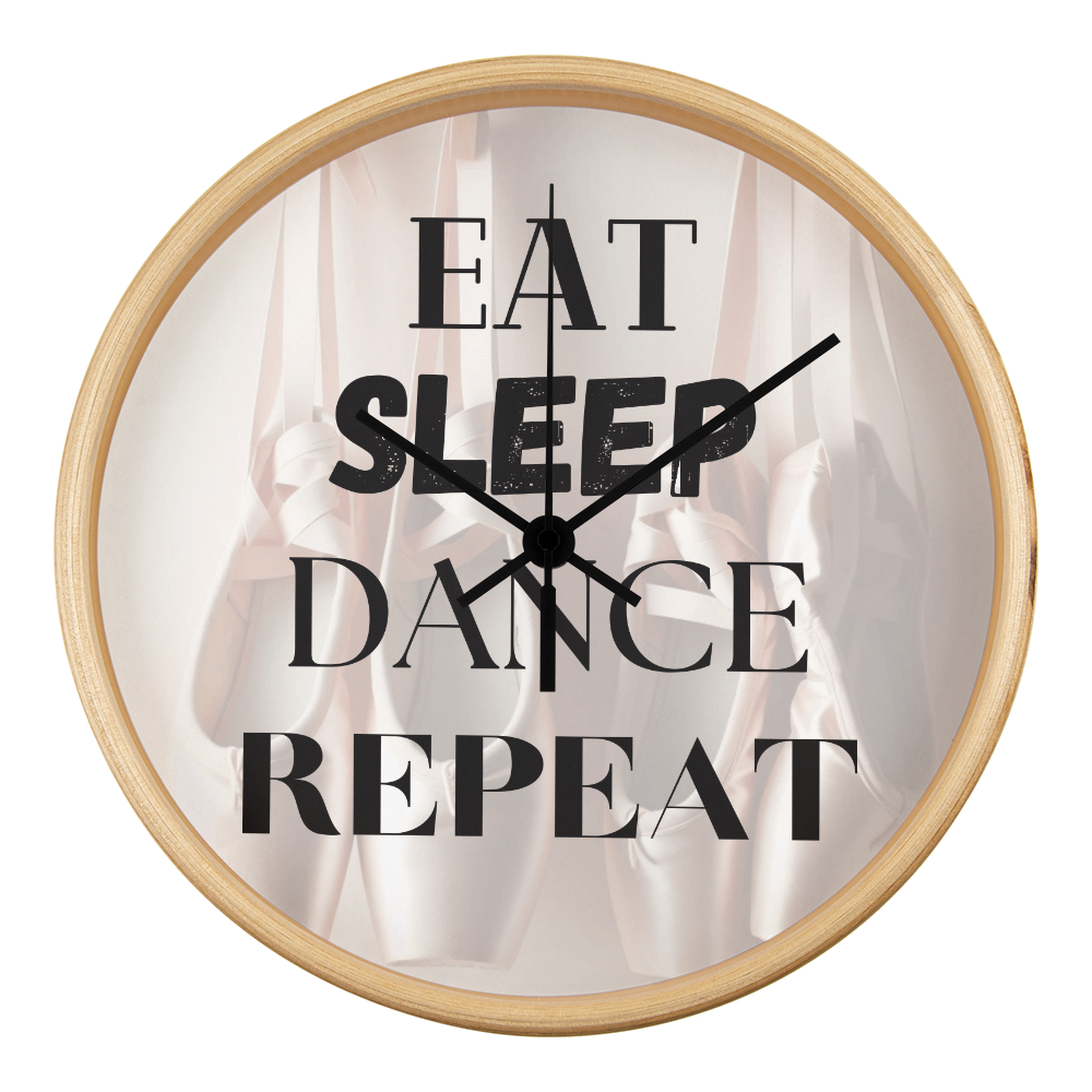 Time to practice with this contemorary wall clock