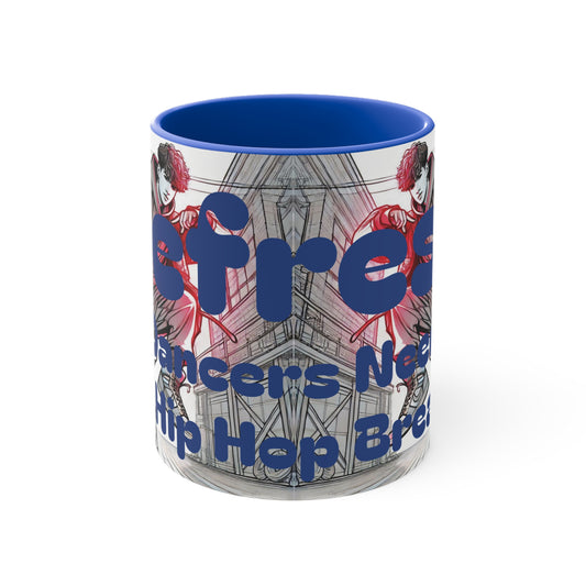 "Refresh Hip Hop" (Blue) Mugs, 11oz