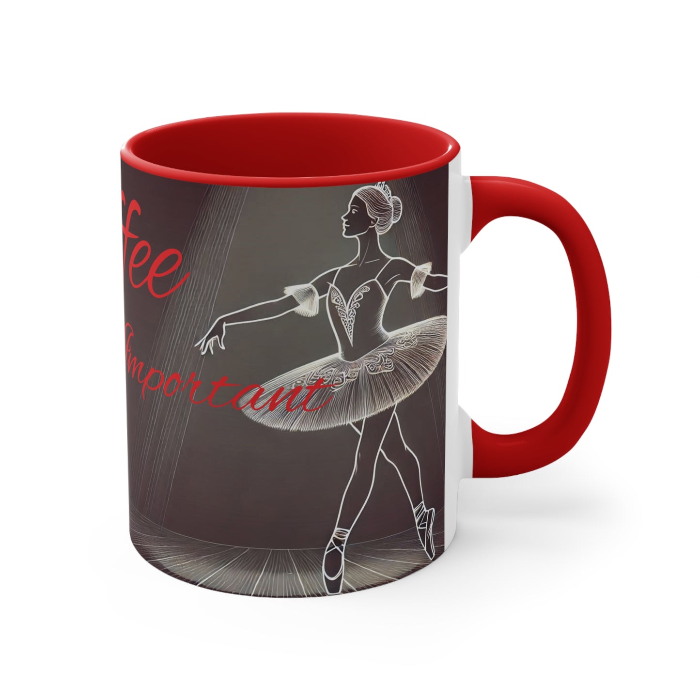 "TuTu Important" (Red) Mugs, 11oz