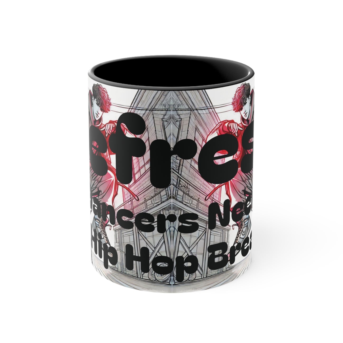 "Refresh Hip Hop" (Black) Mugs, 11oz