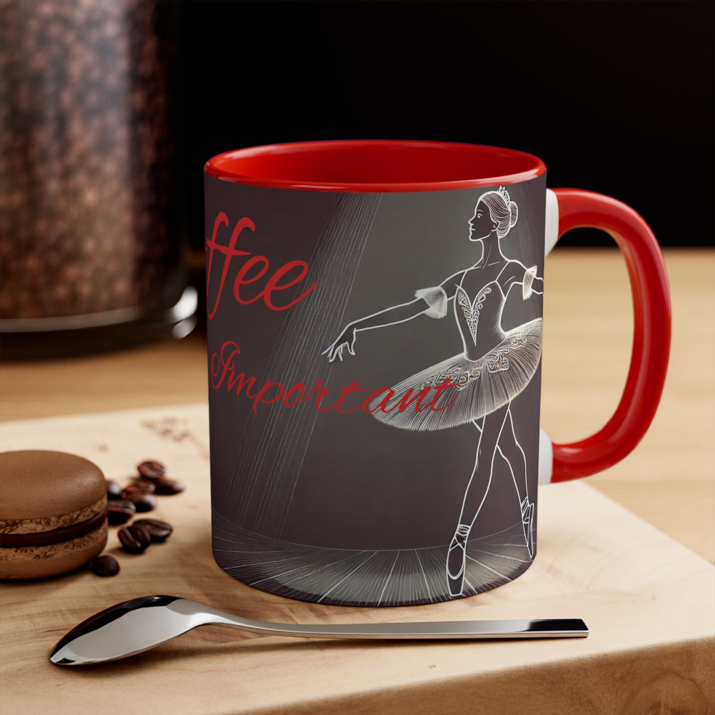 "TuTu Important" (Red) Mugs, 11oz