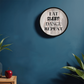 Time to practice with this contemorary wall clock