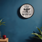 Time to practice with this contemorary wall clock